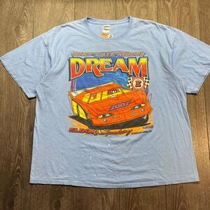 Vintage Nascar Dirt Dream T Shirt Black XXL Y2k Streetwear Tools Blue Oversized